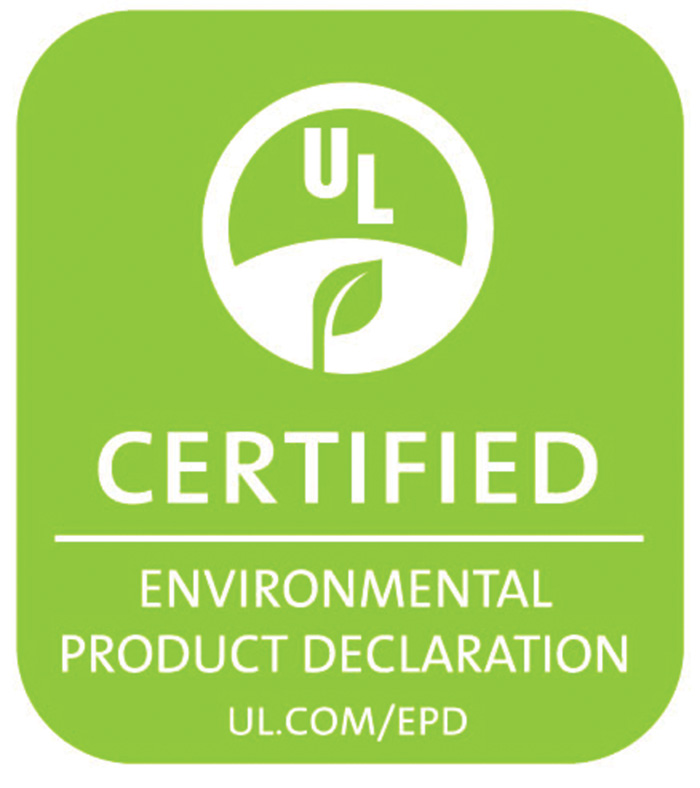 Logo for Certified Environmental Product Declaration from ul.com/epd
